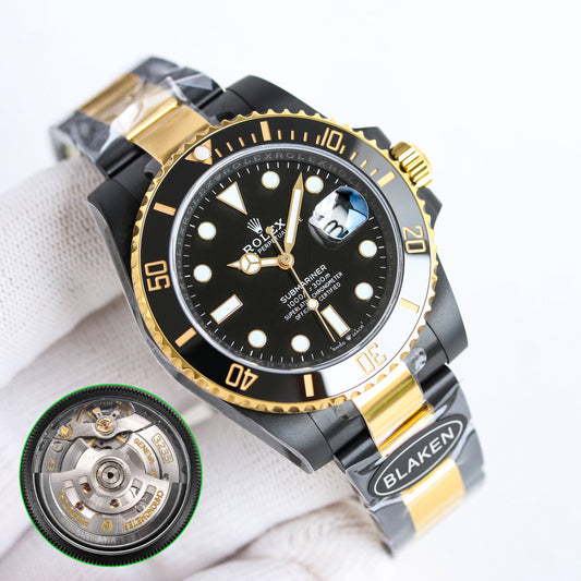 ** BLAKEN Submariner Series ROLEX Gold & Black Limited Edition

**